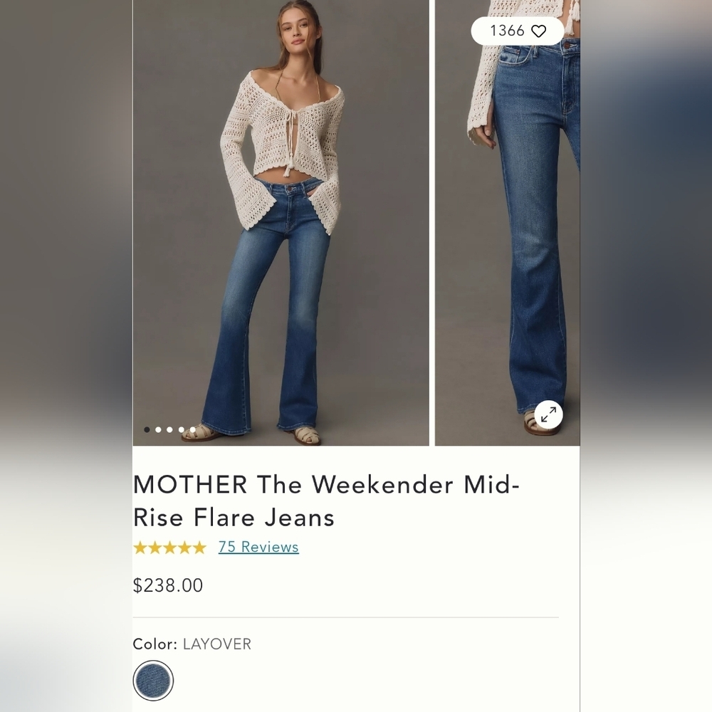New MOTHER SUPERIOR blue jeans SIZE 27 - Picture 6 of 15